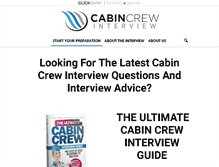 Tablet Screenshot of cabincrewinterview.com